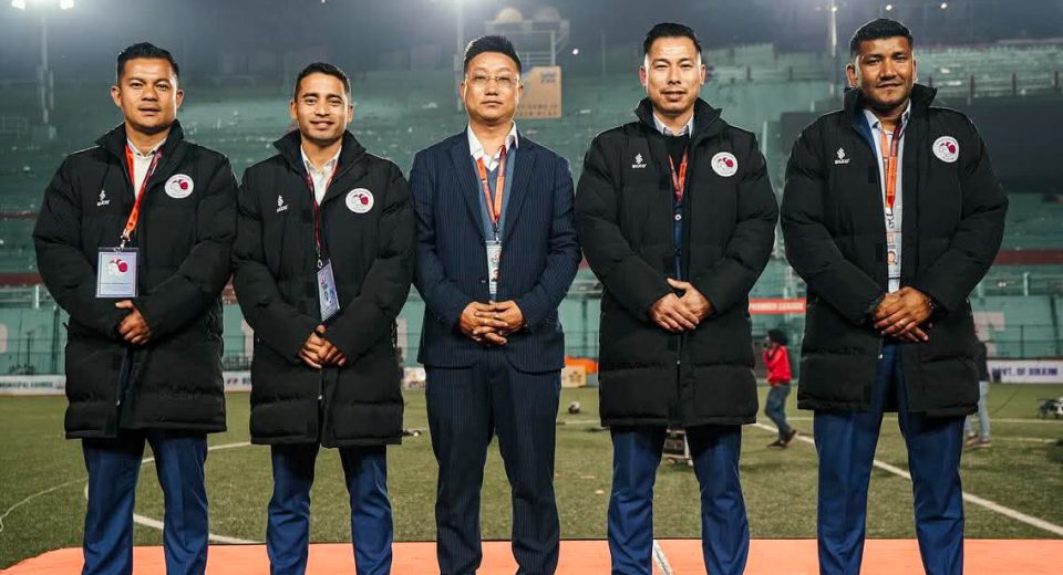 the SPL board of members pose for camera during SPL season 3 final